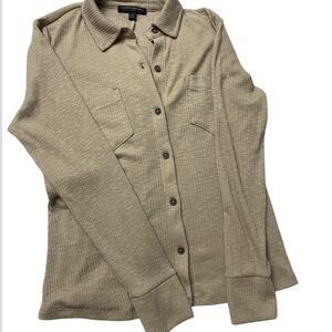 Tan Button-Up Shirt